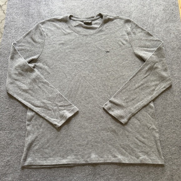 Michael Kors Other - Michael Kors Men's Waffle Knit Long Sleeve Thermal Shirt Heather Gray Size M